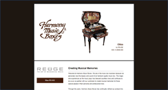 Desktop Screenshot of harmonymusicboxes.com
